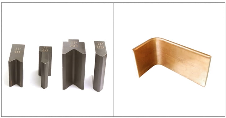 Copper bar flat bending-Horizontal bending mold tool