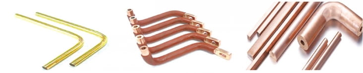 Copper rod shape forming machine Processed Busbar Samples