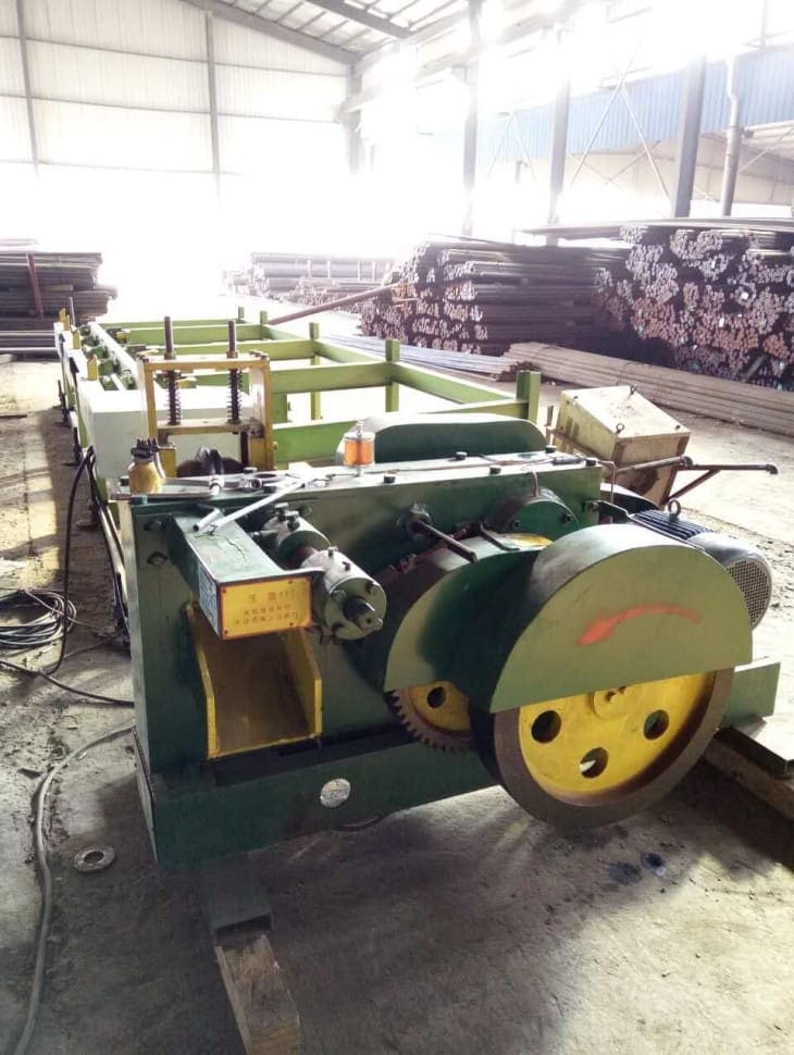 Round steel rod bar automatic cutting machine trial production-2