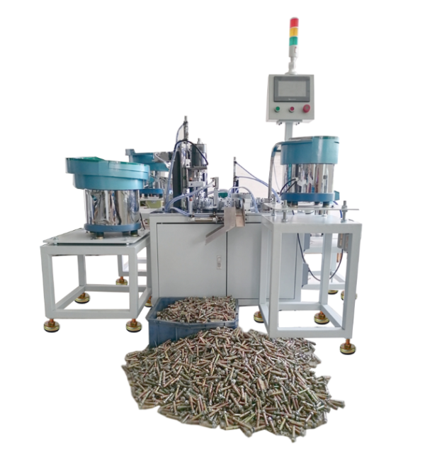 Sleeve anchor fasteners automatic assembly machine